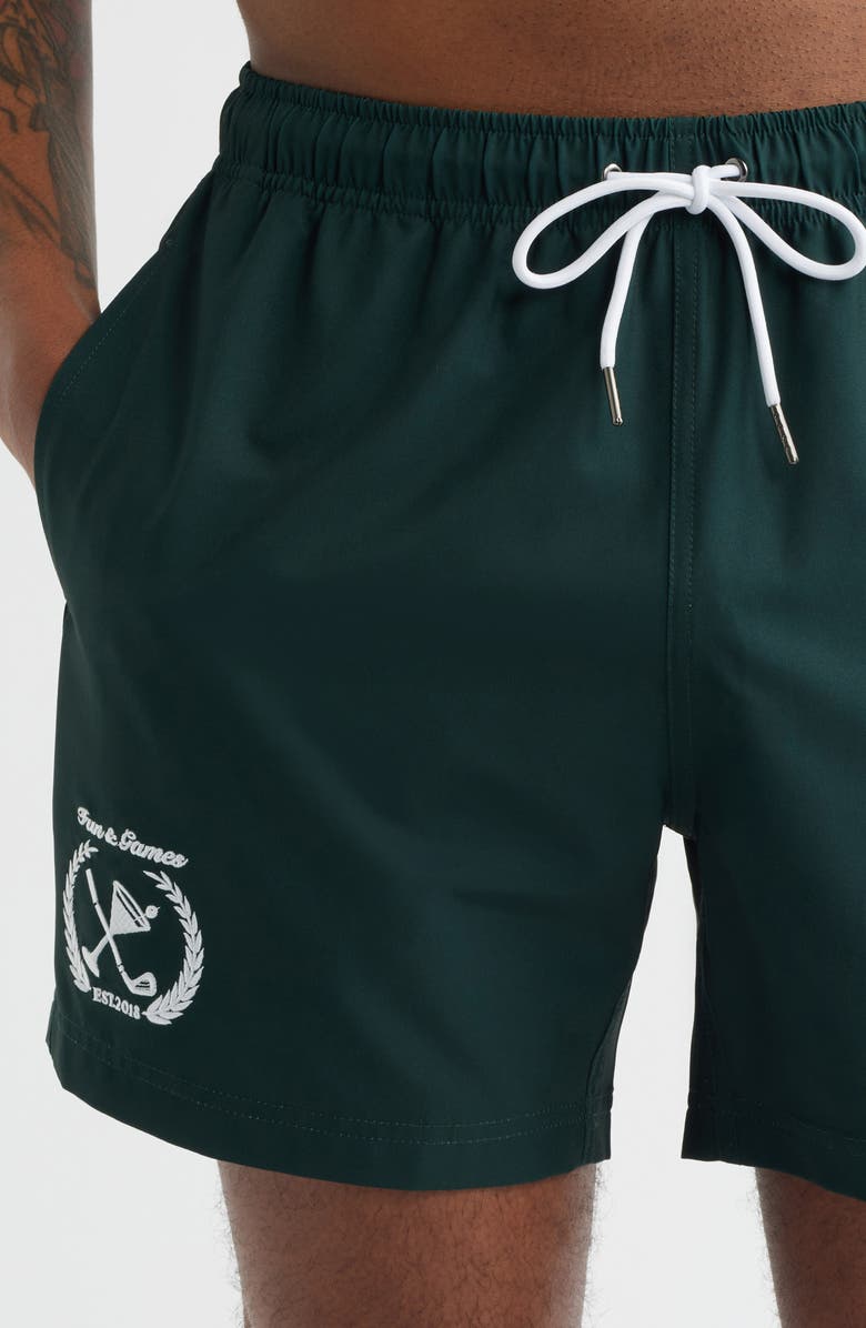 MAVRANS Clubhouse Swim Trunks, Alternate, color, Green