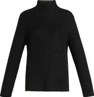 Marina Rinaldi Kastel Rhinestone Detail Virgin Wool Blend Turtleneck Sweater