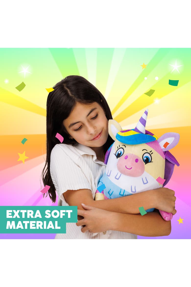 Huggable 12 Inch Plush Luna The Unicorn Series 1, Alternate, color, Multicolored