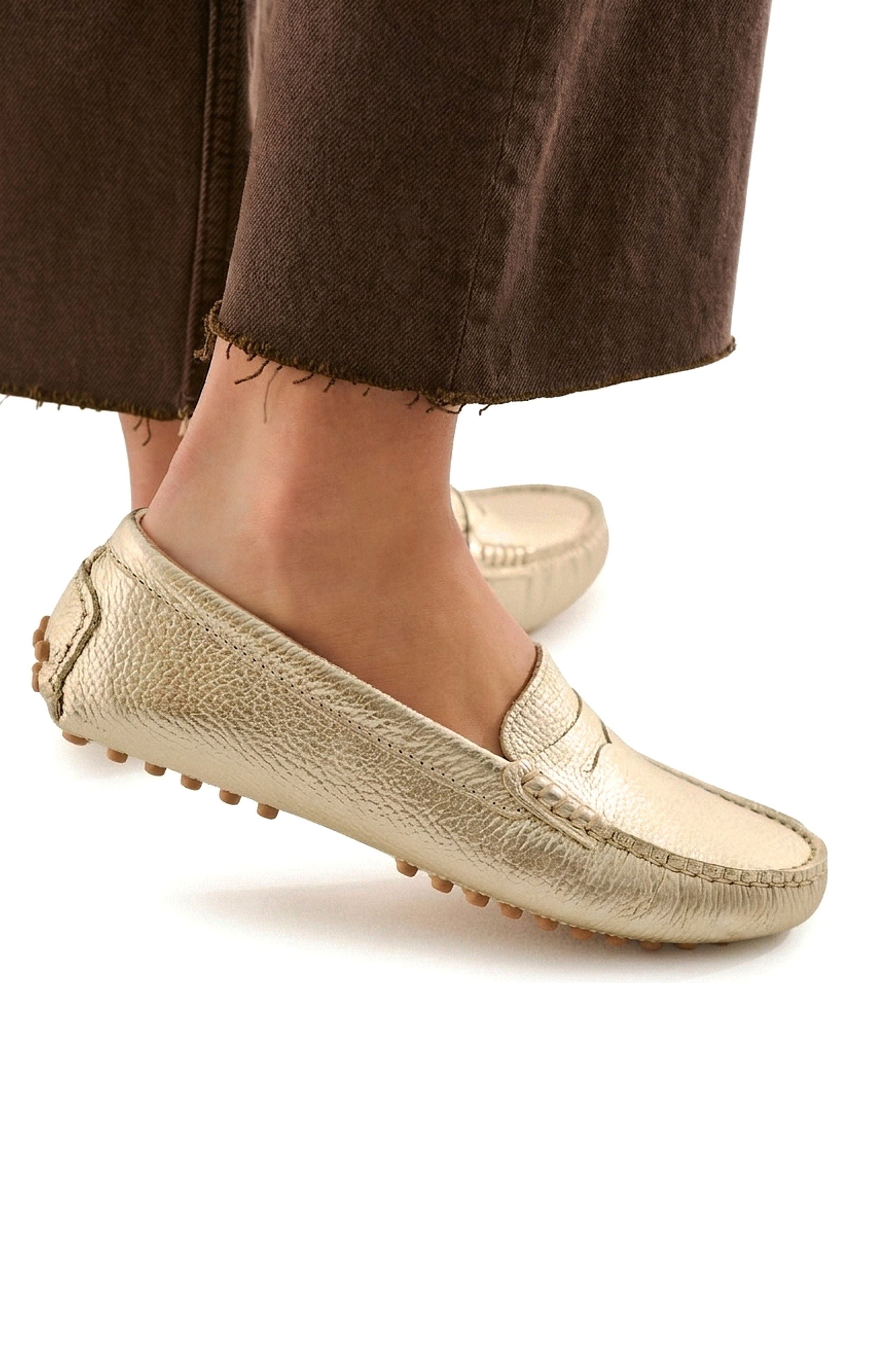 Oporto Moccasin Loafer, Alternate, color, Gold