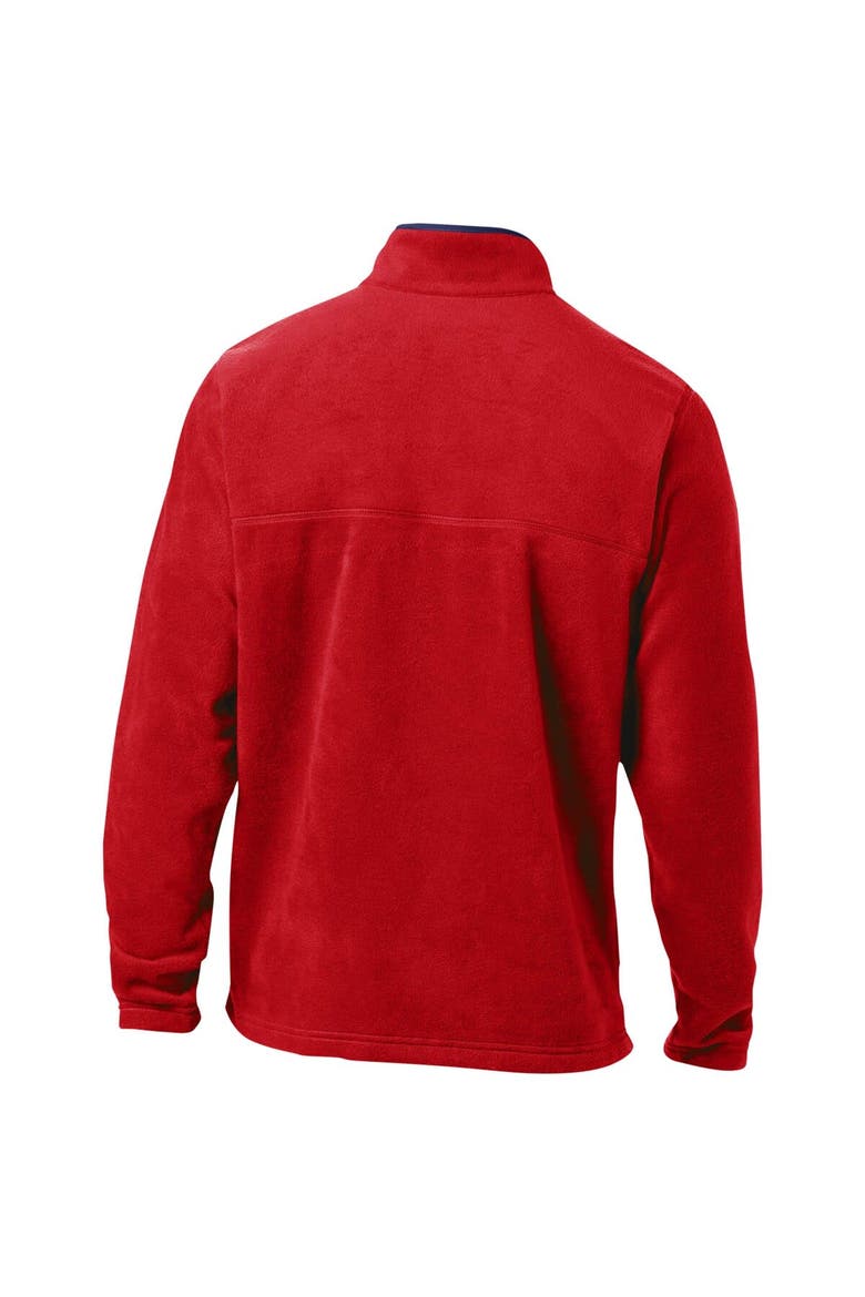 Men's Columbia Red Washington Nationals Steens Mountain Half-Snap Jacket, Alternate, color, Red