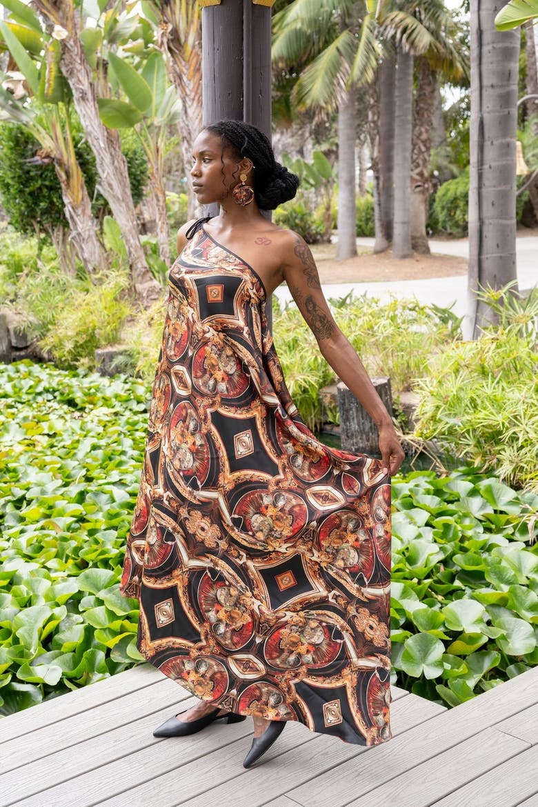 The Heze Halter Dress, Alternate, color, Multicolor