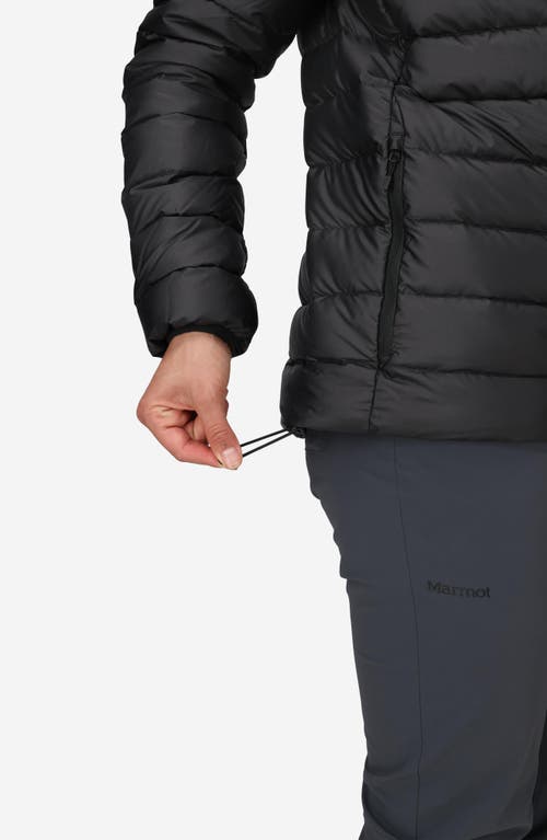 Marmot Highlander Quilted 700 Fill Power Down Puffer Jacket In Black