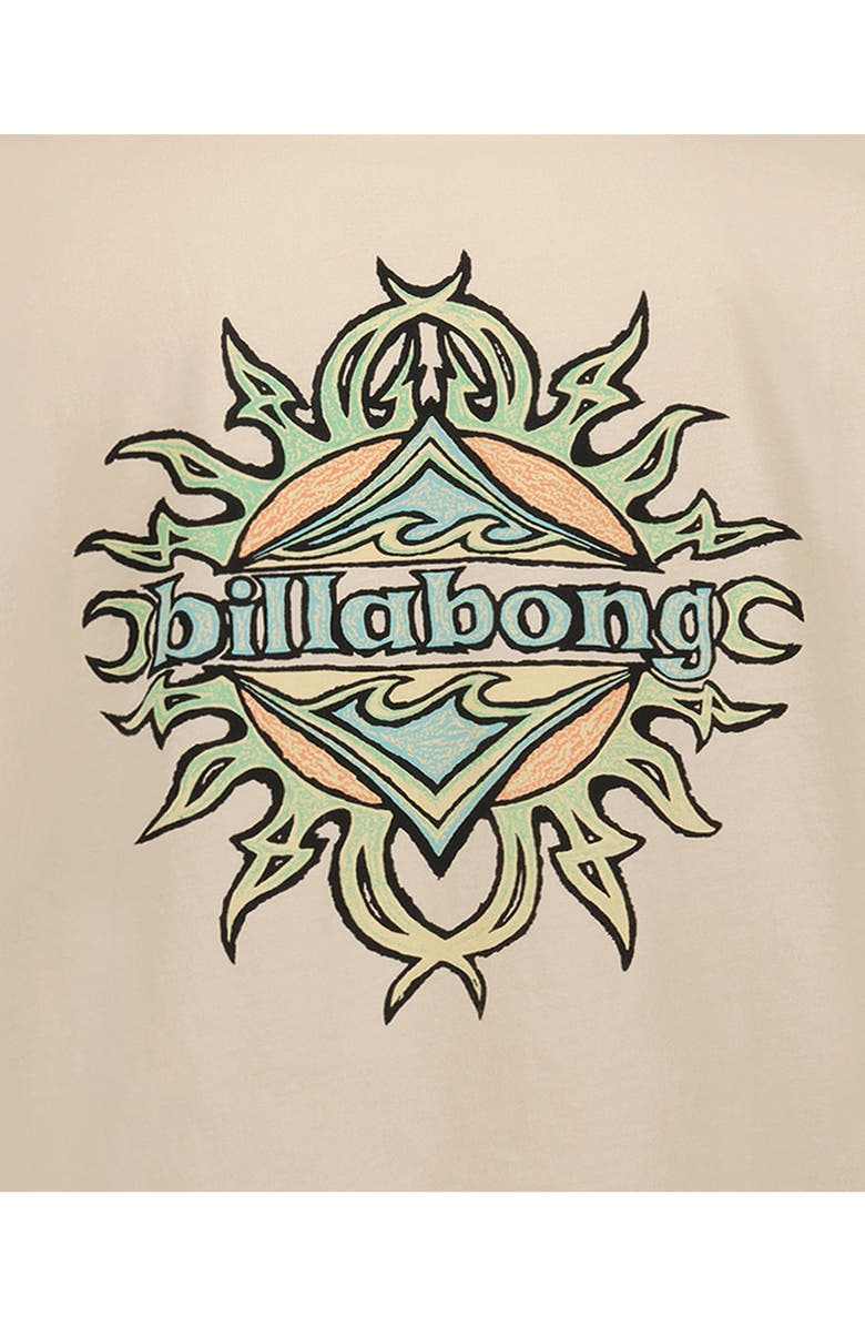 Billabong Kids' Solar Flare Cotton Graphic T-Shirt, Alternate, color, Chino