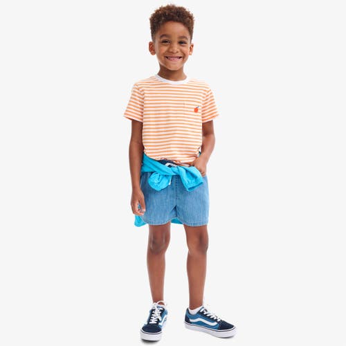 Primary Kids Chambray Beach Short In Chambray