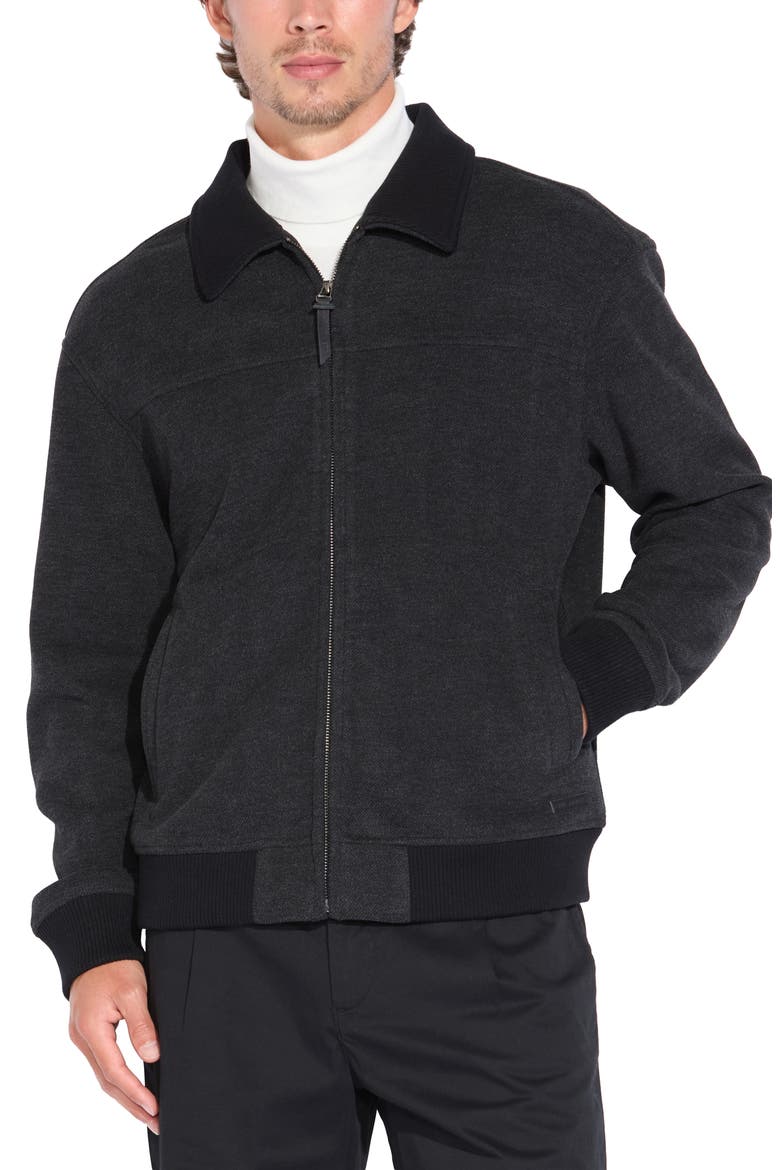 Sheridan Brushed Twill Jacket, Main, color, HTHR BLACK