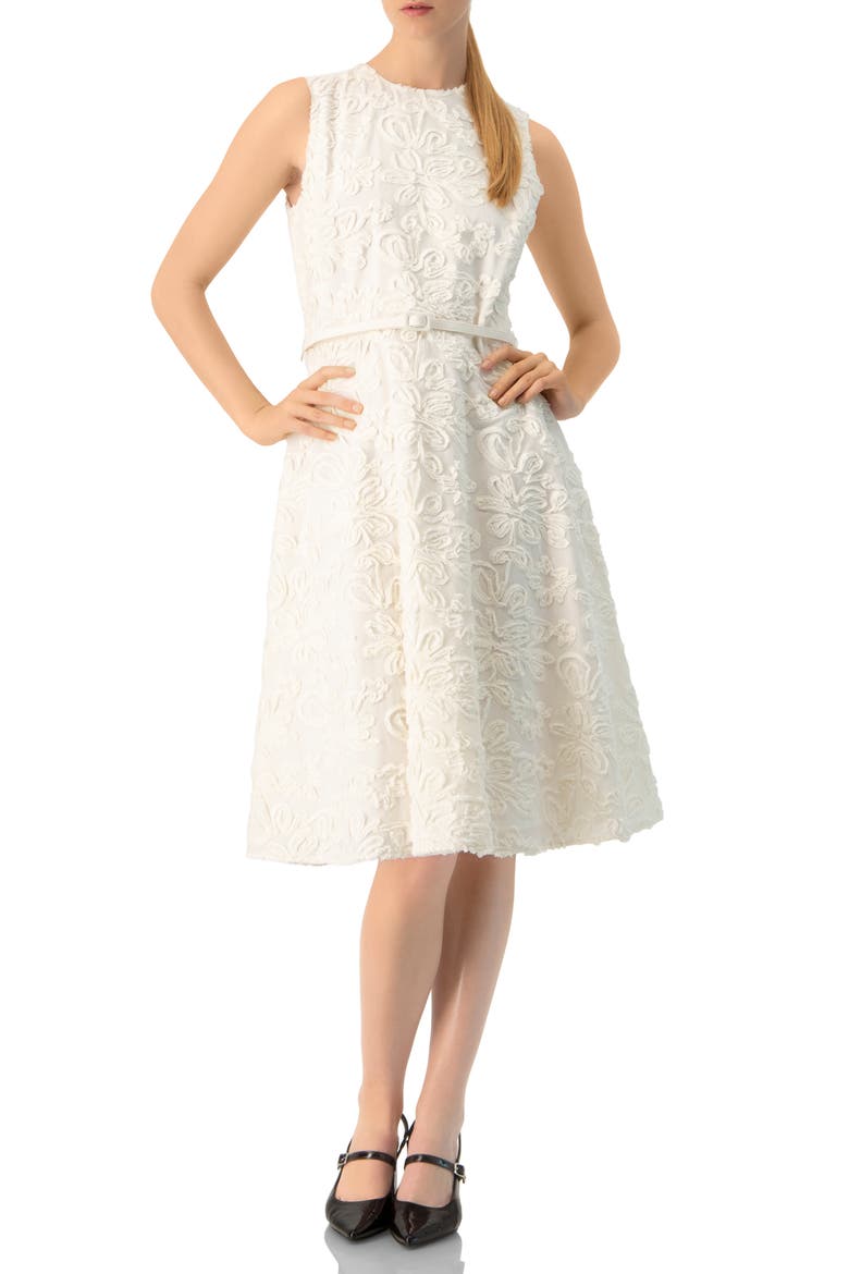 Sleeveless Midi Sheath Dress, Main, color, Ivory