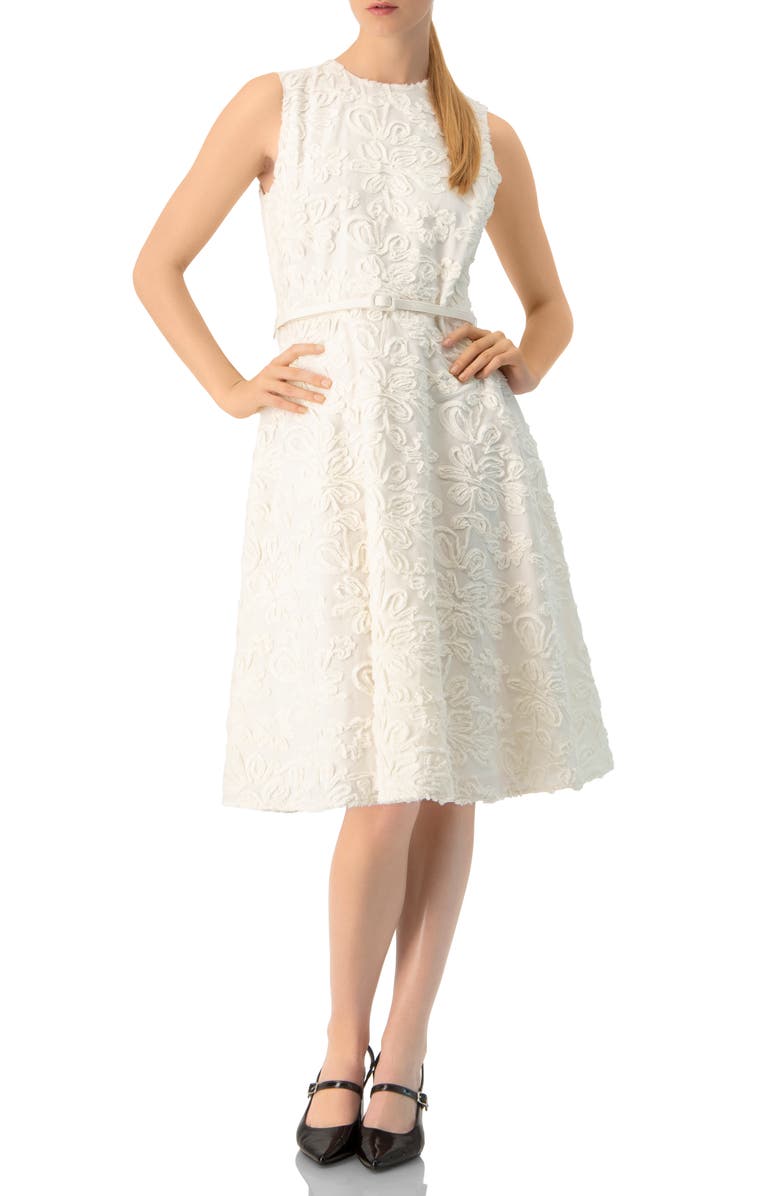 IVONNE Sleeveless Midi Sheath Dress, Main, color, Ivory