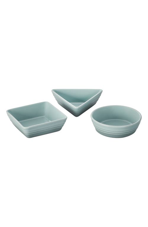 Le Creuset Stoneware 3-piece Tapas Dish Set In Sea Salt