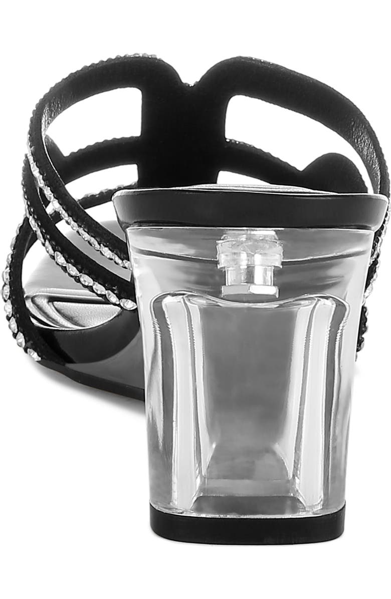 LONDON RAG Caqueta Clear Heel Sandal, Alternate, color,