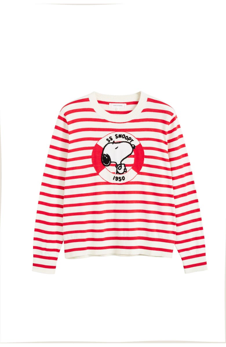 Chinti & Parker Snoopy Nautical Breton Sweater, Alternate, color, 