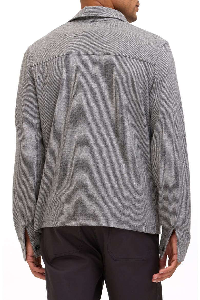 Carter Relaxed Fit Brushed Jacquard Button-Up Shirt, Alternate, color, HEATHER GREY
