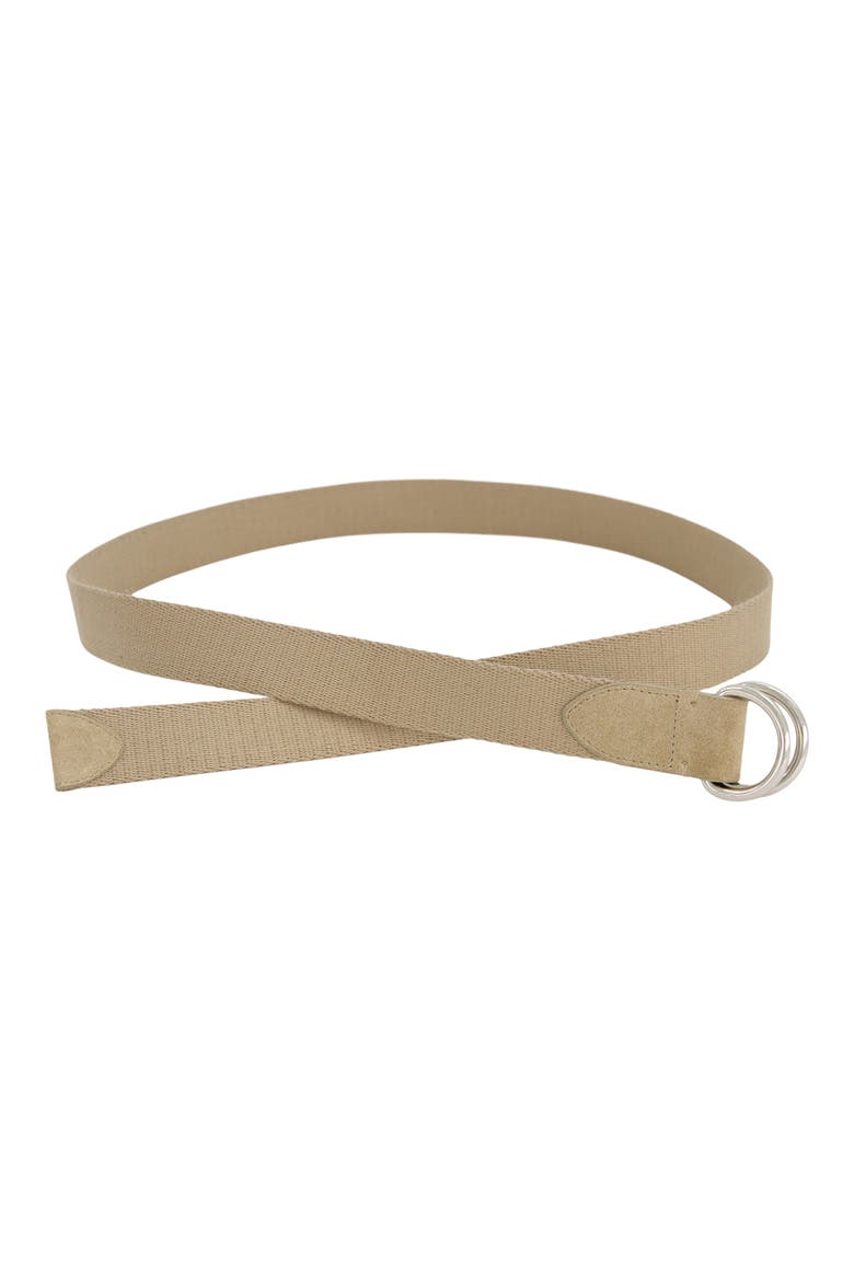 D-Ring Webbing Belt, Alternate, color, SANDBAR