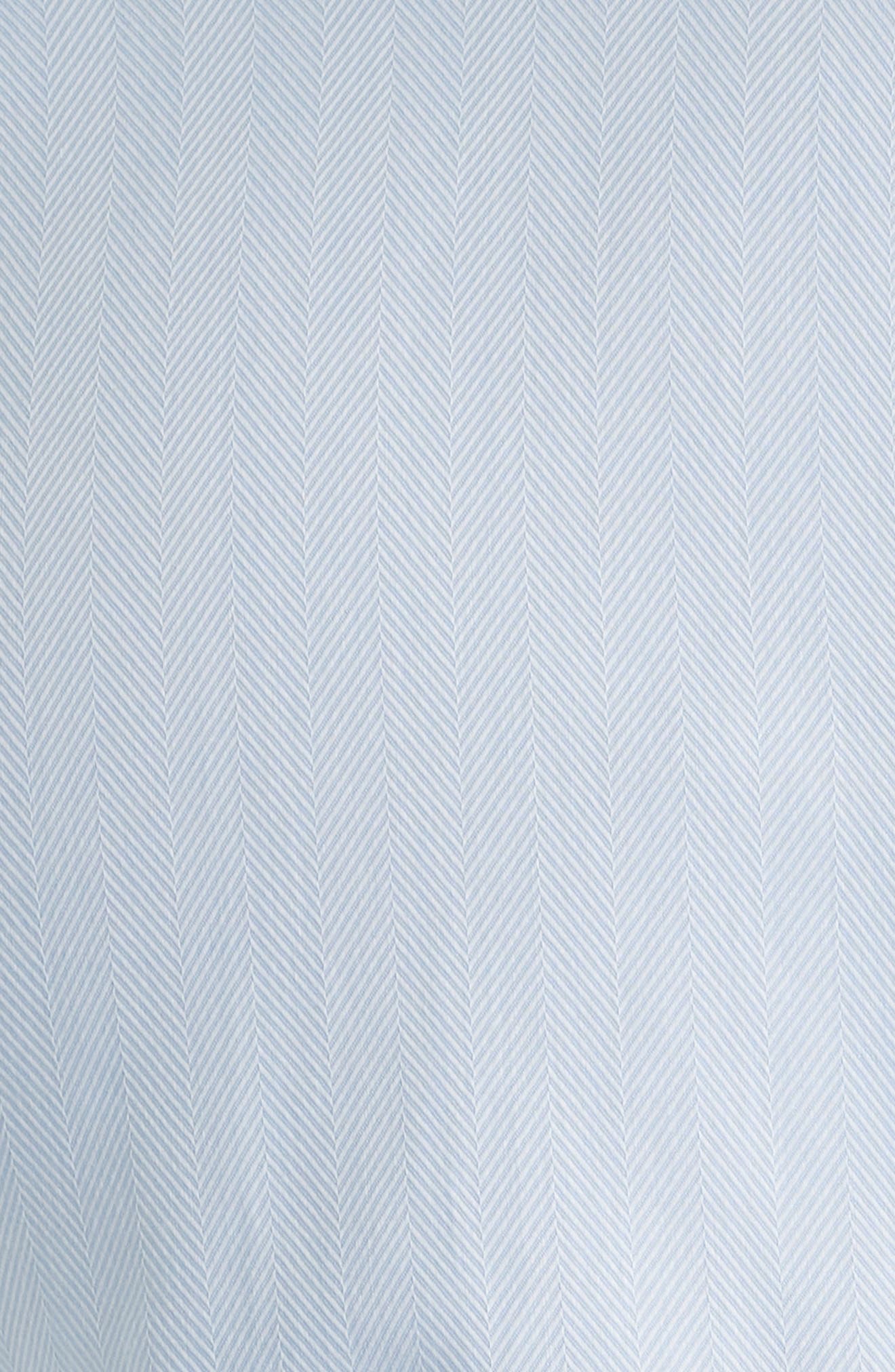 Мужские платья Nordstrom Trim Fit Herringbone Dress Shirt — фото 6
