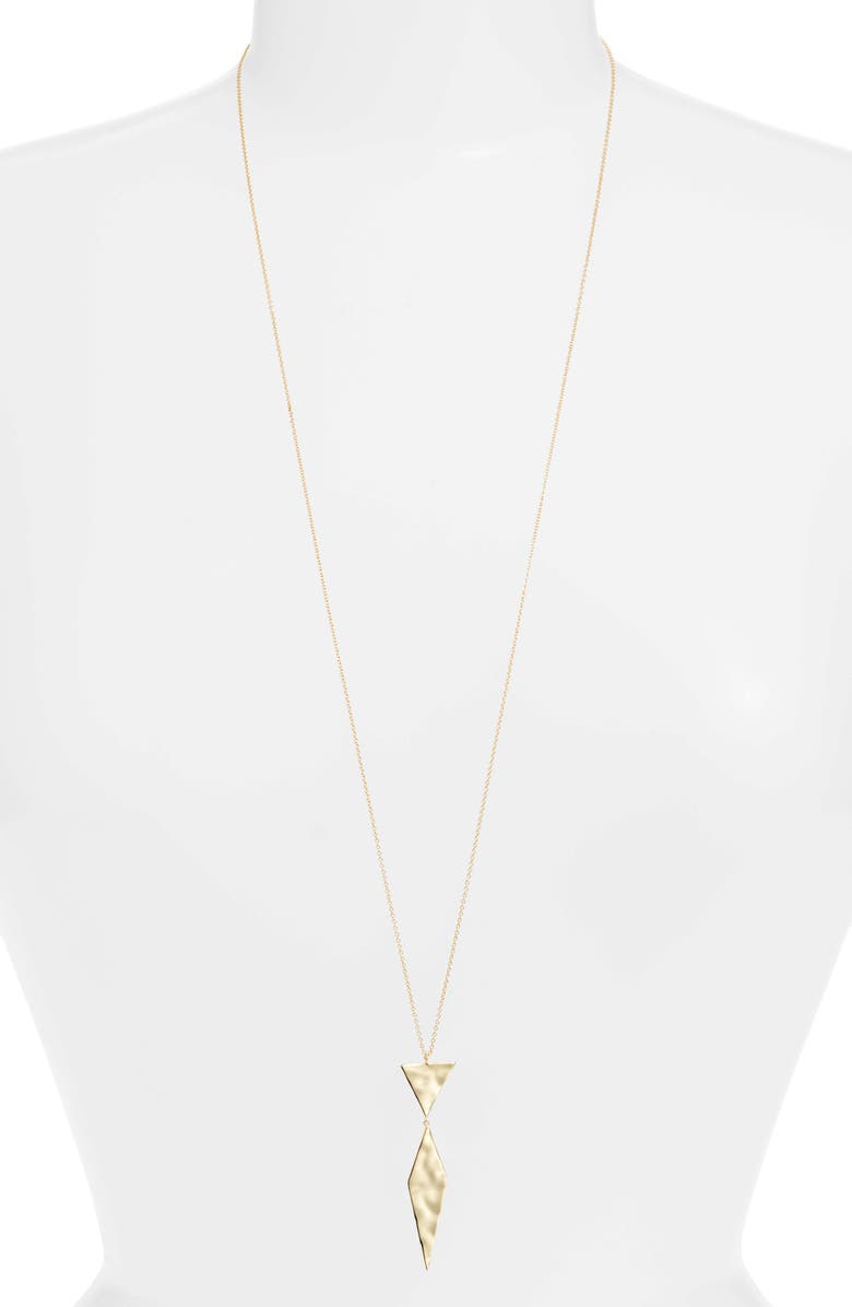 gorjana Luca Pendant Necklace, Main, color, Gold