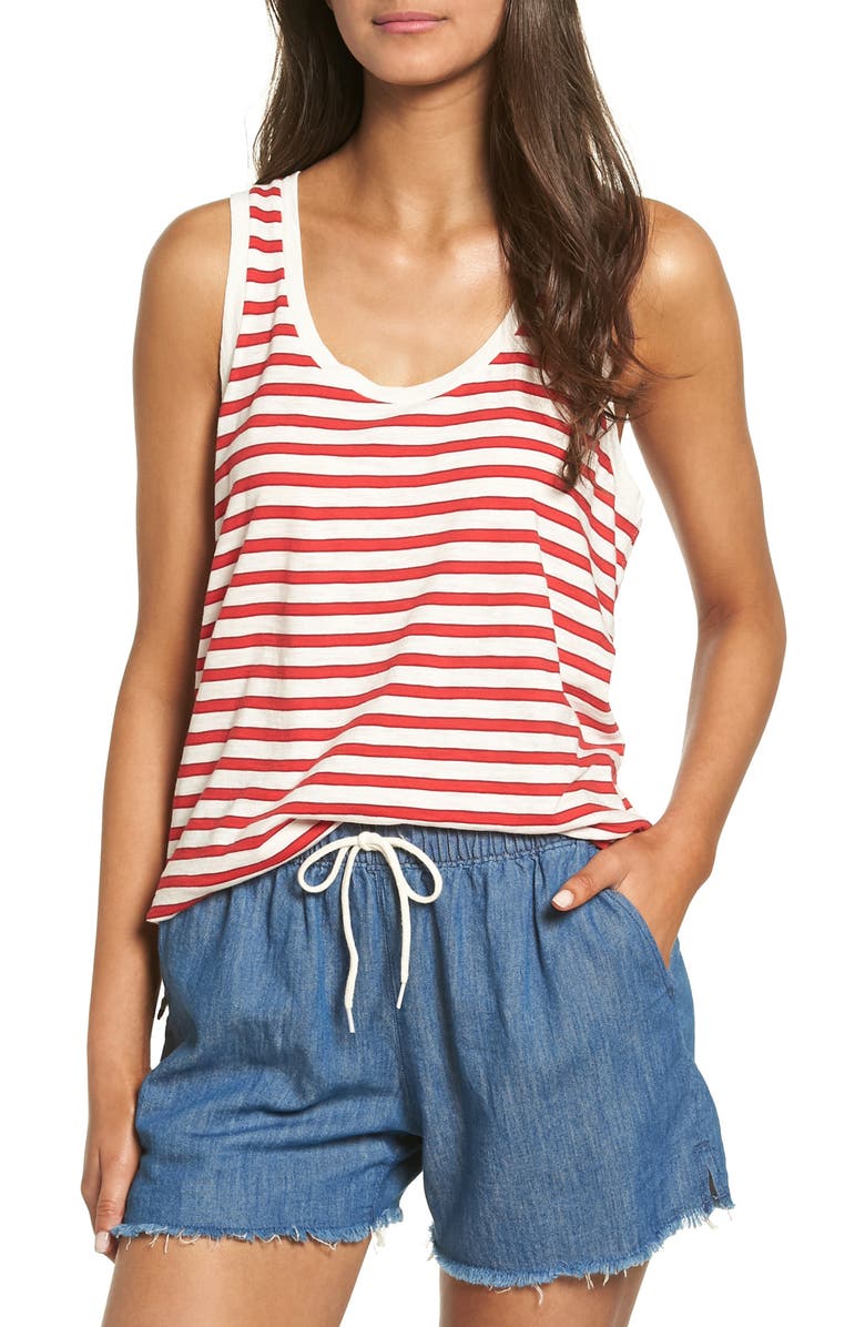 Madewell Whisper Cotton Scoop Tank, Main, color, 