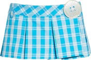Sandy Liang Satsuma Pleated Plaid Miniskort