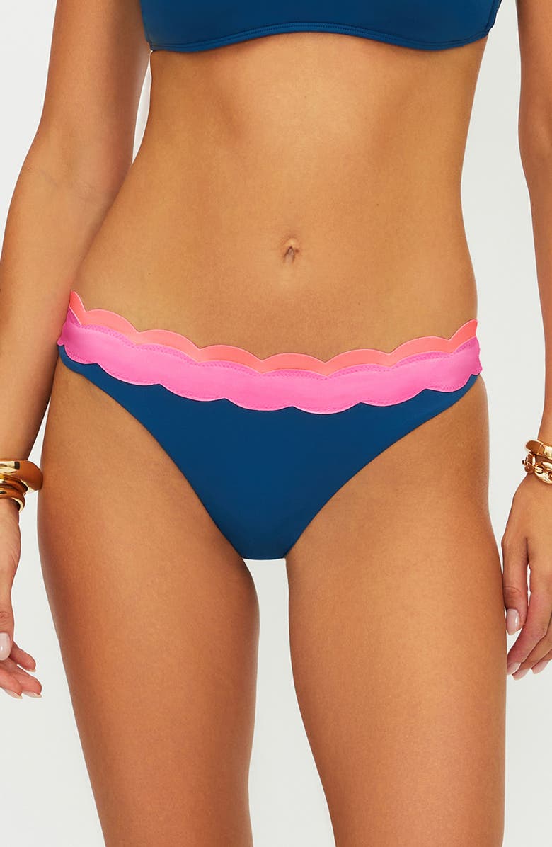 Beach Riot Fay Scallop Bikini Bottoms, Main, color, Seashell Isle Colorblock