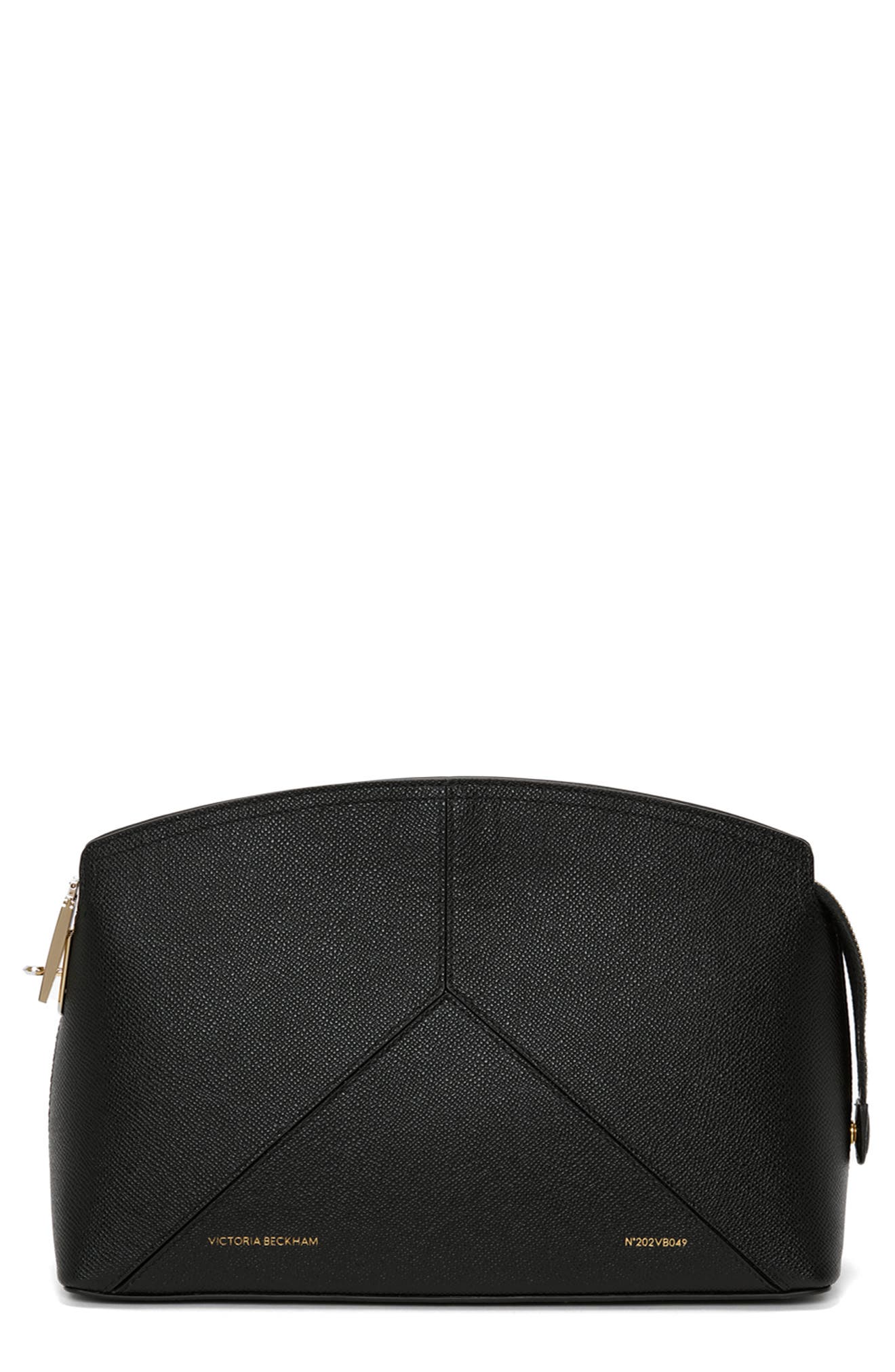 Victoria Beckham The Victoria Leather Clutch, Main, color, 
