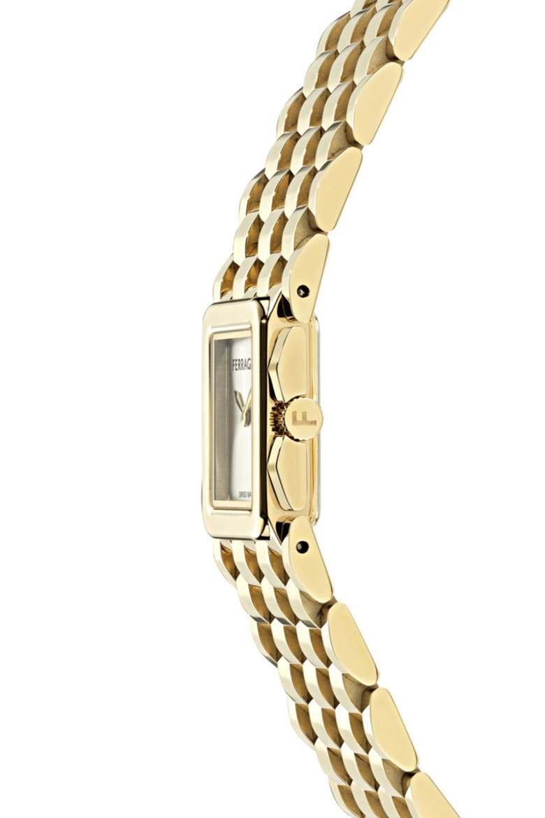 Entrelacé Bracelet Watch, 18.5mm x 21.5mm, Alternate, color, IP YELLOW GOLD