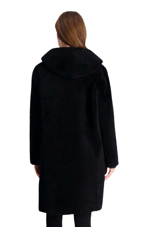 Gorski Shearling Reversible Parka In Blue