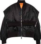 Noir Kei Ninomiya Layered Nylon Twill Bomber Jacket