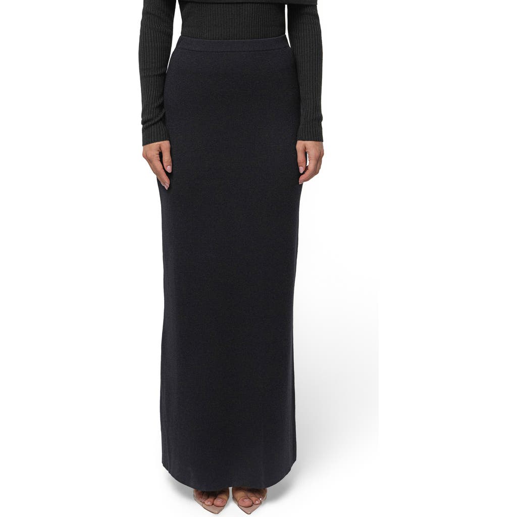 Jluxlabel London Knit Maxi Skirt In Black