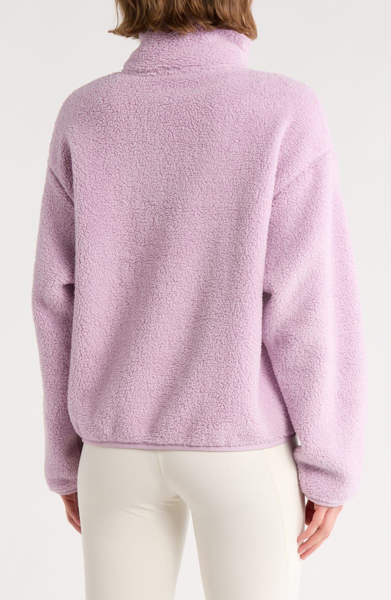 Faux Shearling Half Zip Pullover