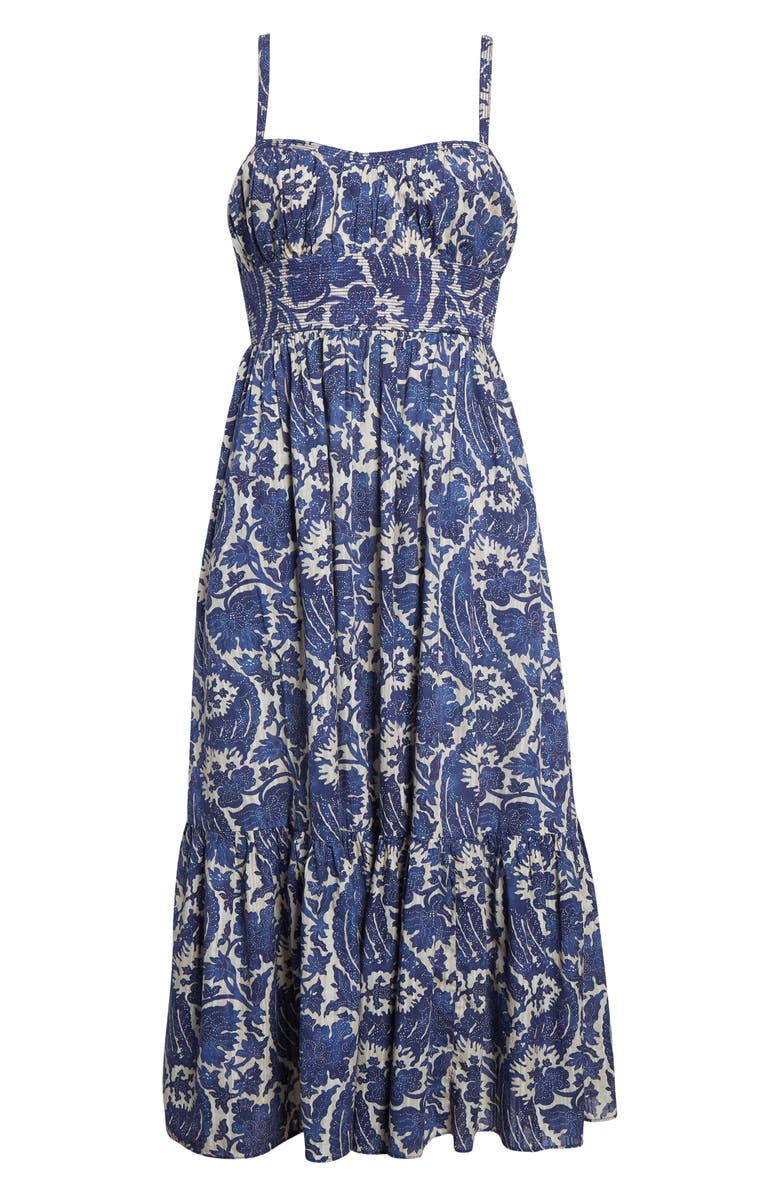 Ulla Johnson Nadine Floral Cotton Blend Sundress, Alternate, color, 