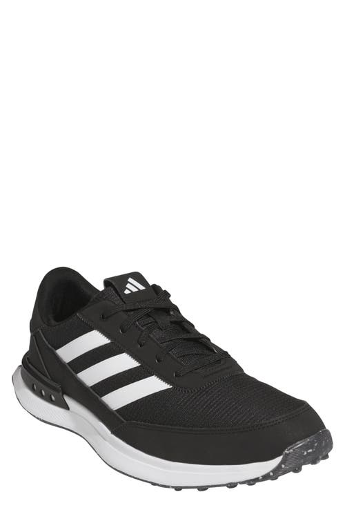 adidas Golf S2G Spikeless 24 Golf Shoe in Black/White/Iron Met. 