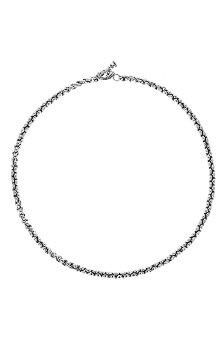 King Baby Studio Infinity Link Necklace, Alternate, color, Silver