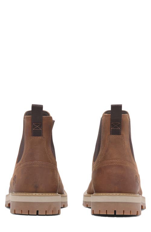 Timberland Britton Road Mid Chelsea Boot In Rust Full Grain