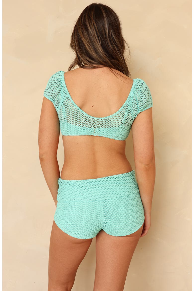 Ricky Crop Top, Alternate, color, Barrier Reef