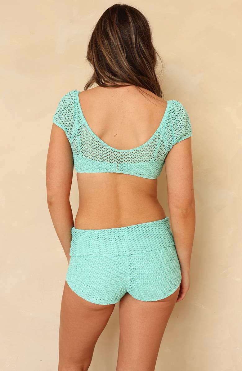 Dippin Daisys Ricky Crop Top, Alternate, color, Barrier Reef