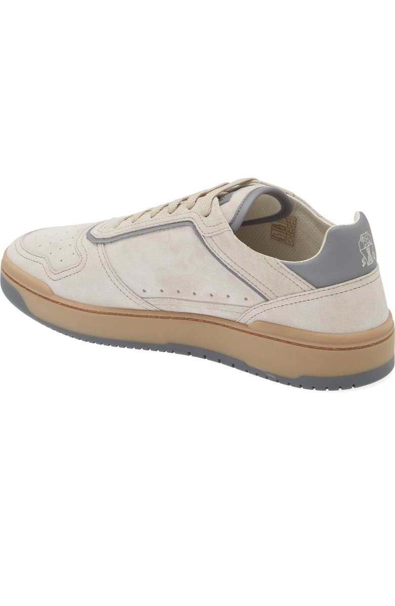 Brunello Cucinelli Washed Suede Court Sneaker, Alternate, color,