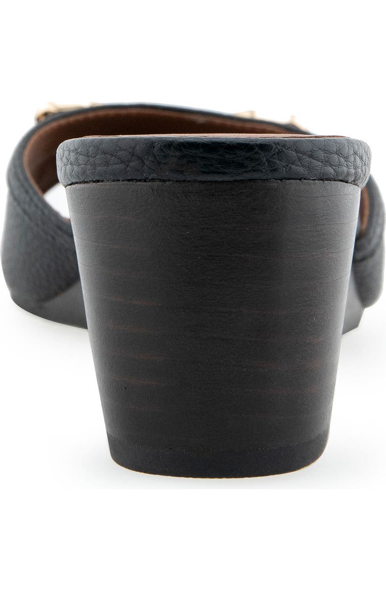 Aerosoles Wava Wedge Slide Sandal, Alternate, color, Black Pebbled Faux Leather