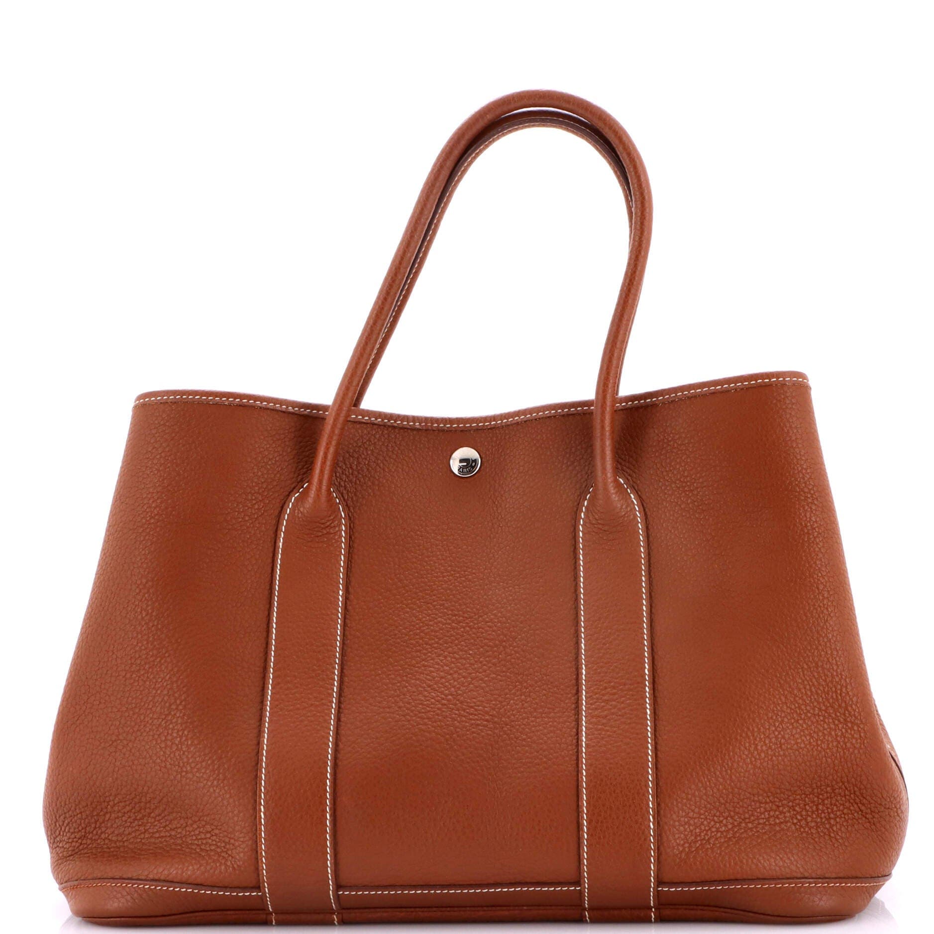 Pre-Owned Hermes Garden Party Tote Leather 30, Main, color, Etrusque