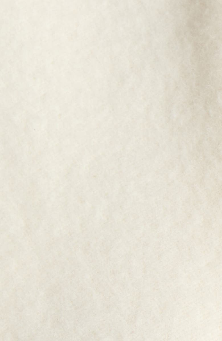 Moncler Wool Hooded Cape, Alternate, color, Silk White