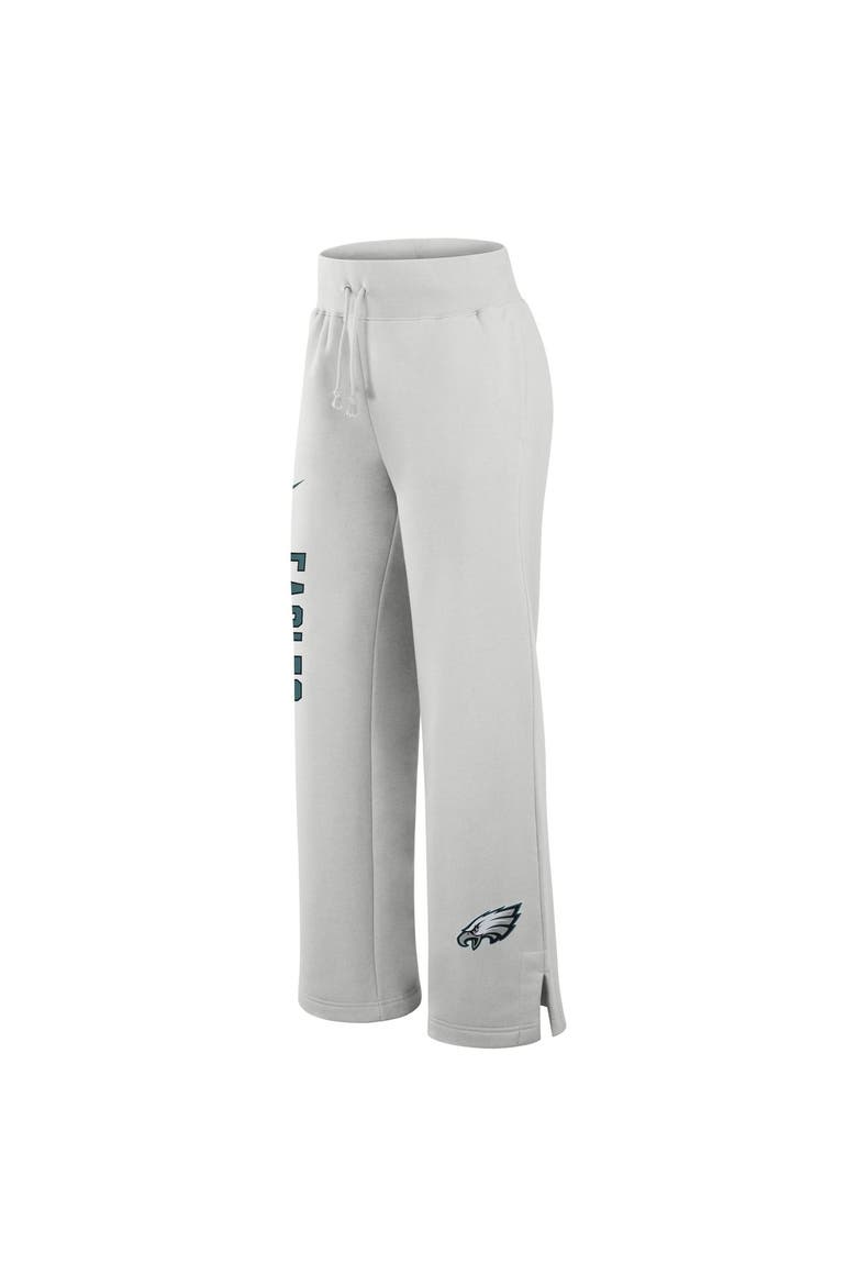Women's Nike  Gray Philadelphia Eagles Primetime Phoenix Fleece Wide-Leg Sweatpants, Alternate, color, Gray