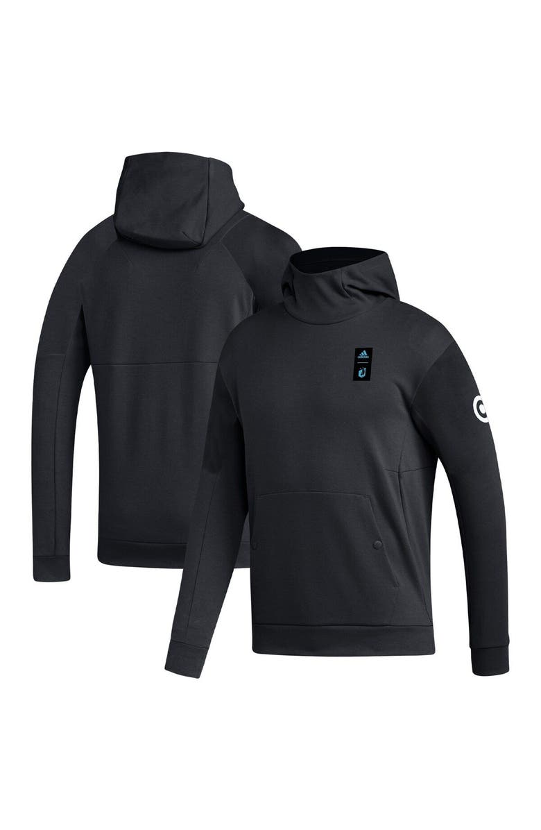 adidas Men's adidas Black Minnesota United FC 2023 Player Travel Pullover Hoodie, Main, color, 