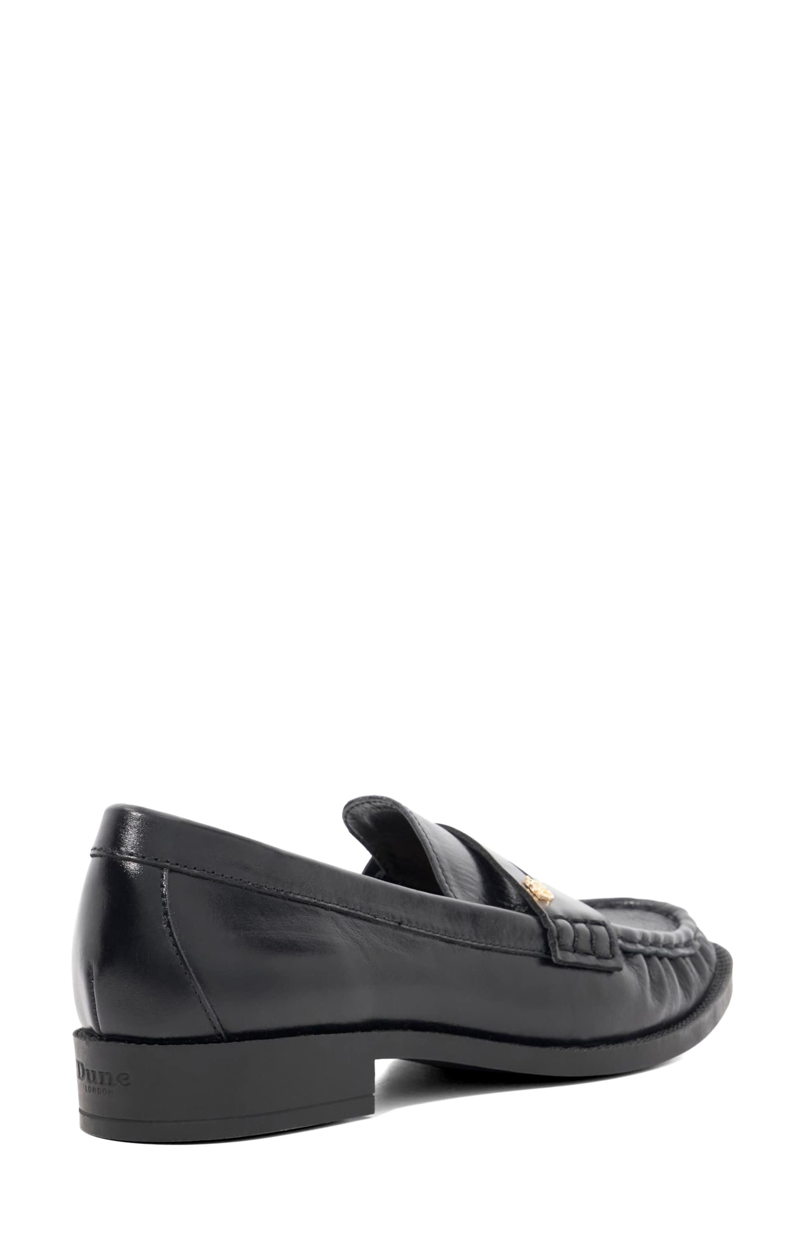 Dune London Galex Penny Loafer, Alternate, color, Black