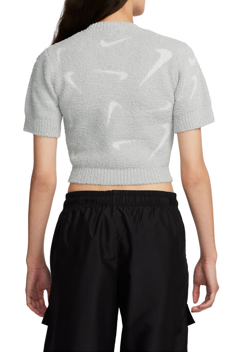 Sportswear Phoenix Cozy Bouclé Top, Alternate, color, LIGHT SMOKE GREY/ PHOTON DUST