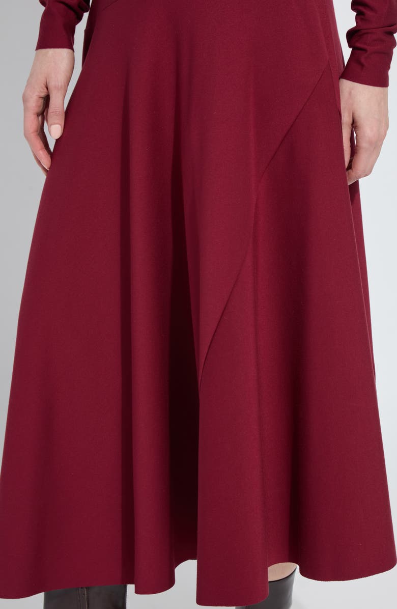 Lysse Yaritza Asymmetric Long Sleeve Maxi Dress, Alternate, color, Red Night