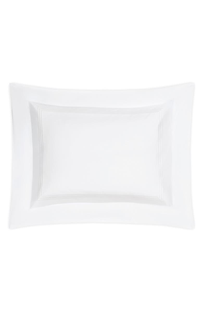 Matouk Bel Tempo Pillow Sham, Main, color, White