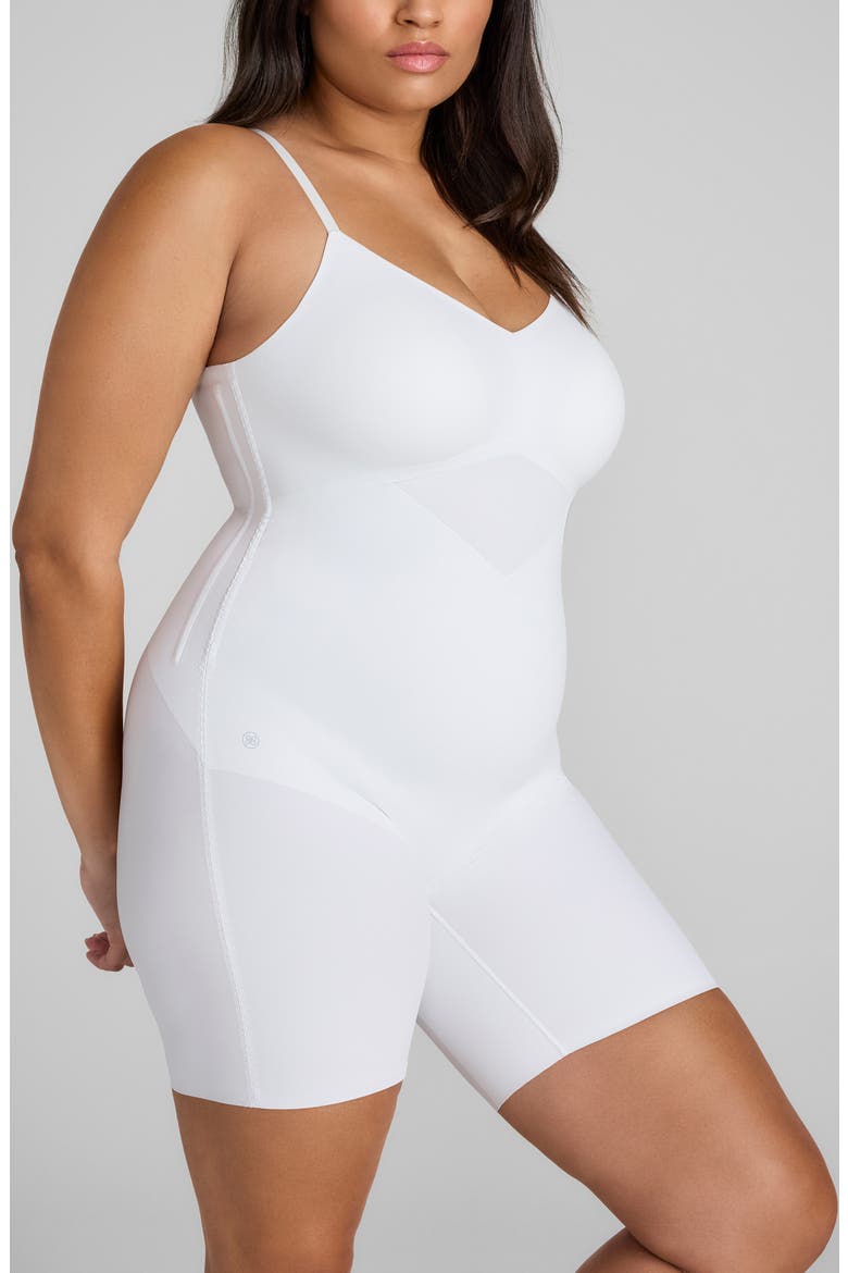 Low Back Mid Thigh Shaper Bodysuit, Alternate, color, ASTRAL