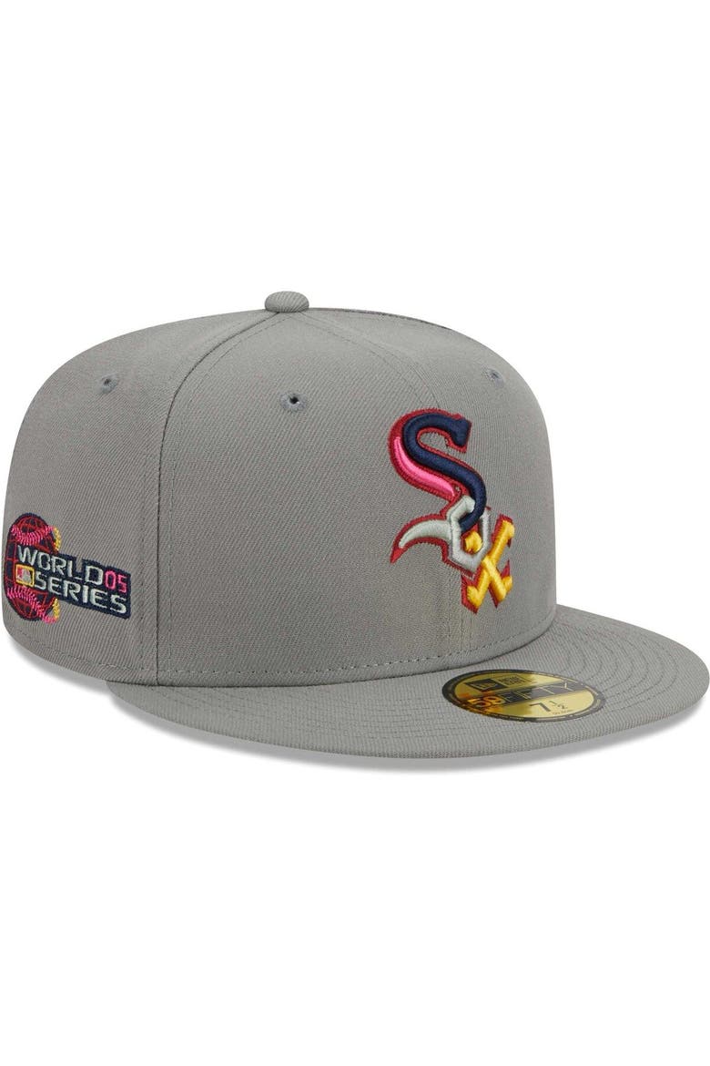 Men's New Era Gray Chicago White Sox Color Pack 59FIFTY Fitted Hat, Main, color, Gray