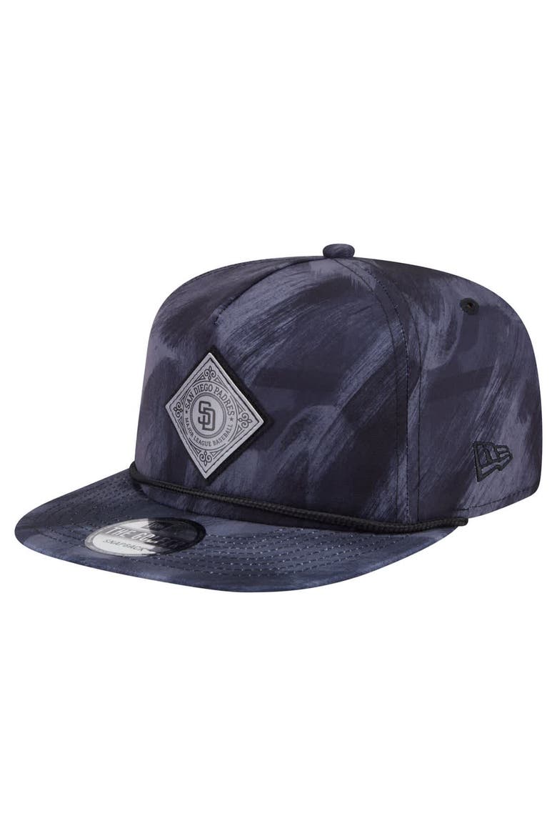Men's New Era Navy San Diego Padres Printed Golfer Snapback Hat, Main, color, Navy