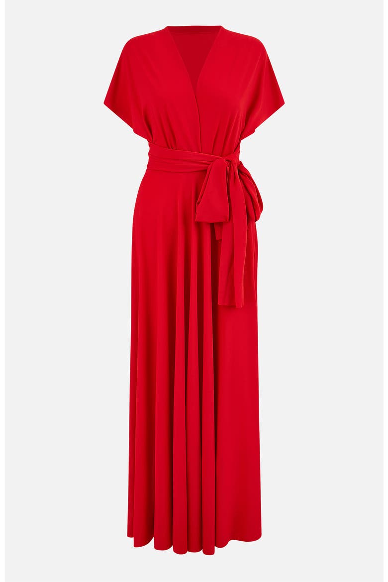 Jersey Stretch Multiway Maxi Dress, Alternate, color, Red