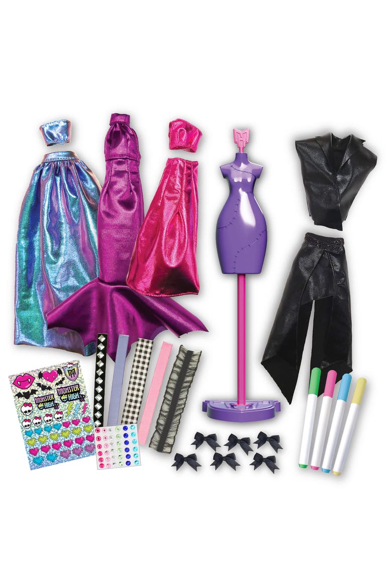 Monster High Fangtastic Fashion Designer Doll Kit,3+, Alternate, color, Multicolored