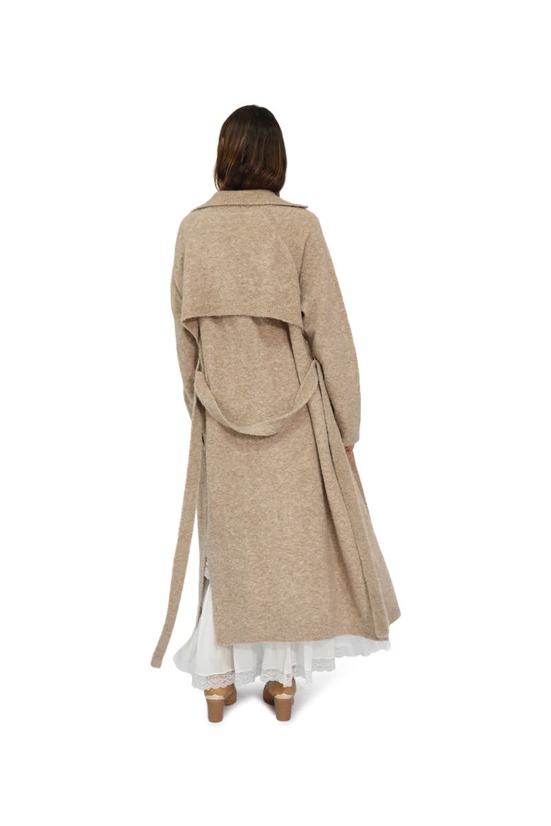 Live in Dream Maxi Trench Cardigan, Alternate, color, Light Beige